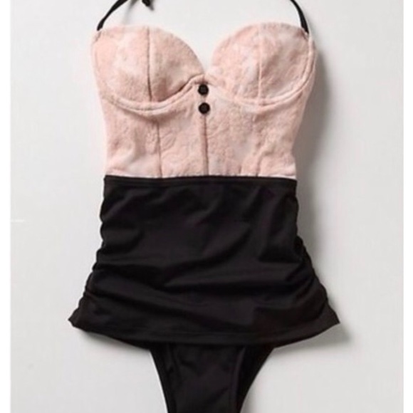 Other - ISO pink and black swimsuit